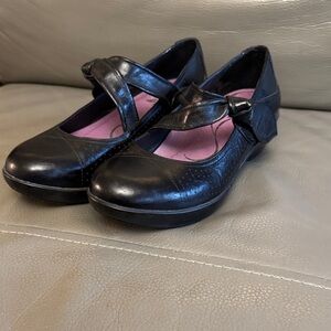 Dansko Black Mary Jane with Velcro Strap size 36